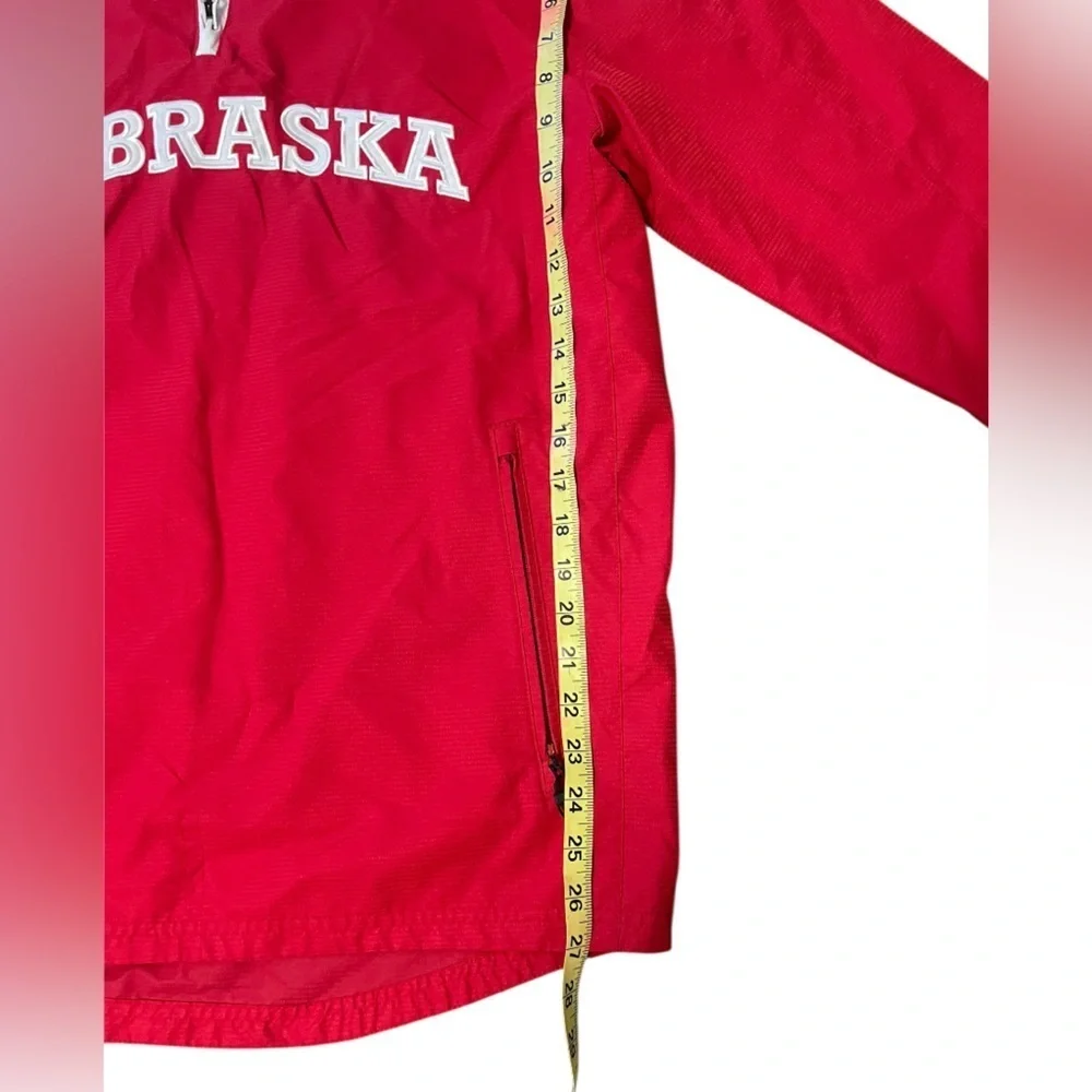Nebraska Cornhuskers Red Adidas 1/4 Zip light Jacket Size Adult Small